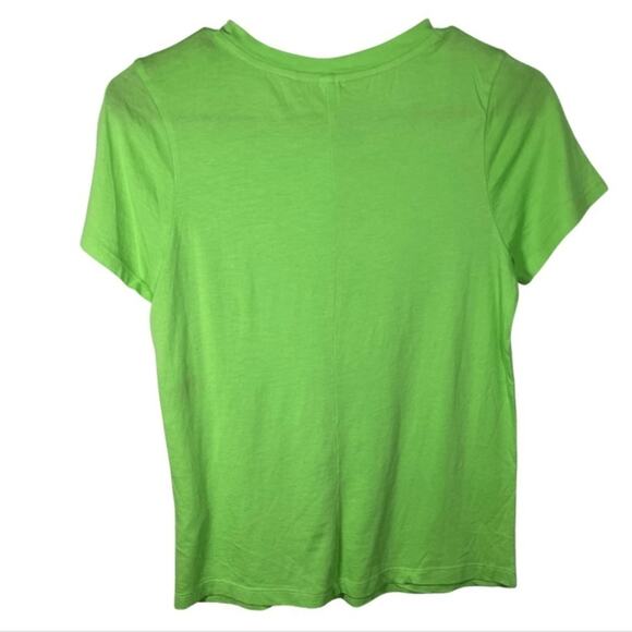 BP Womens Lime Green T-Shirt XS Cotton/Modal Blend Short Sleeve Crew Neck - Picture 3 of 6